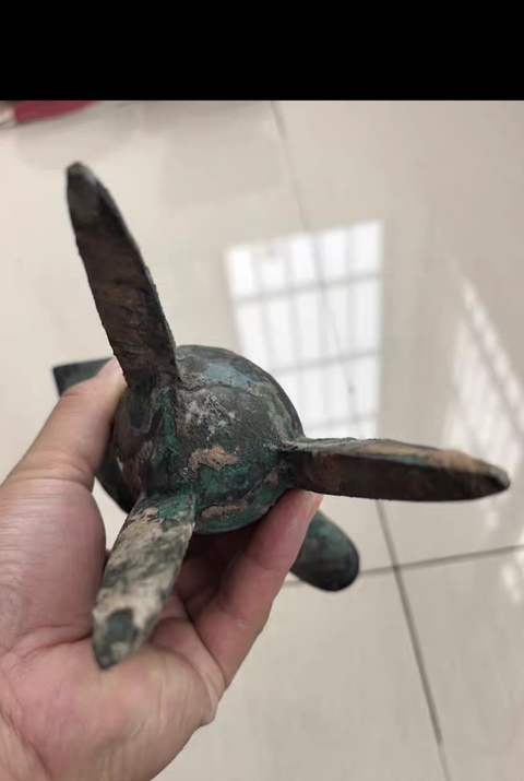 古玩銅器饕餮紋青銅爵真品鑒賞圖