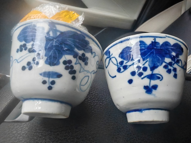 古玩陶瓷青花杯真品鑒賞圖