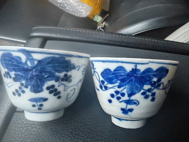 古玩陶瓷青花杯真品鑒賞圖