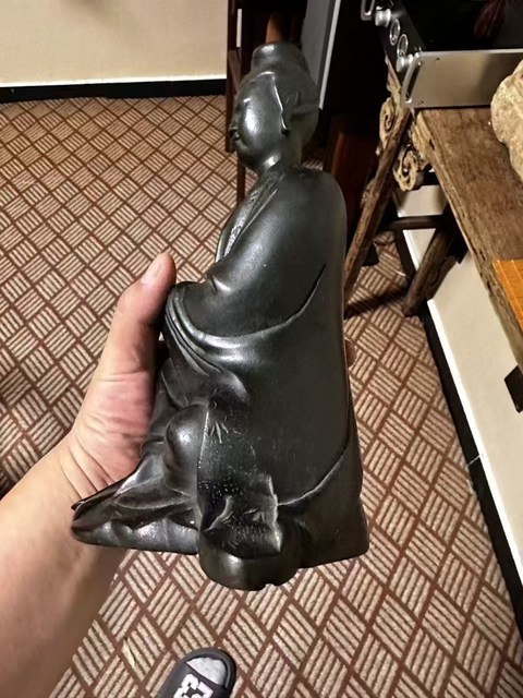古玩銅器人物銅造像真品鑒賞圖
