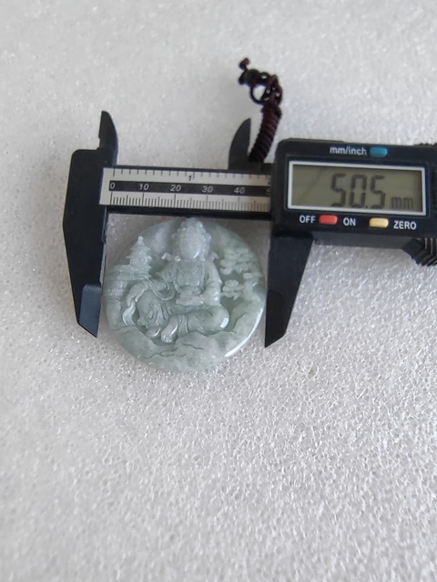 古玩玉器天然翡翠“觀音牌”真品鑒賞圖