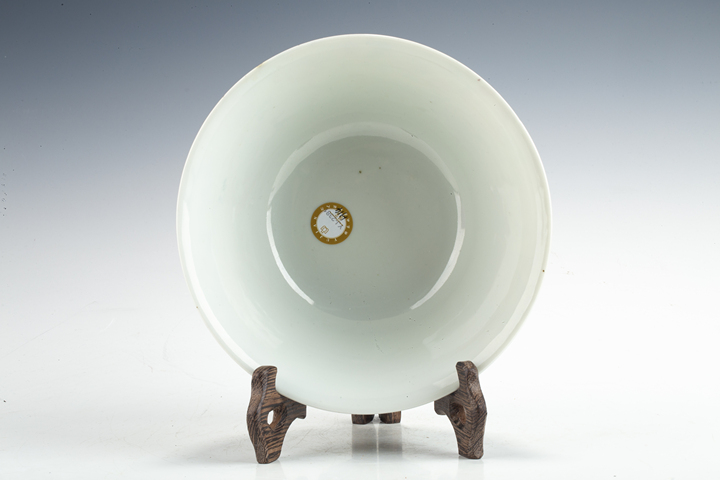 古玩陶瓷民國·粉彩百花不落地紋大碗拍賣，當前價格4205元