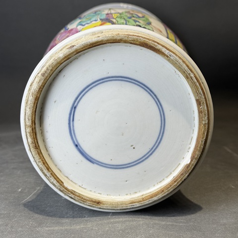 古玩陶瓷粉彩西廂記鳳尾尊真品鑒賞圖