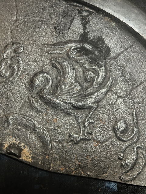古玩銅器五代雙鸞飛馬鏡真品鑒賞圖