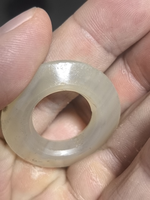 古玩玉器瑪瑙環真品鑒賞圖