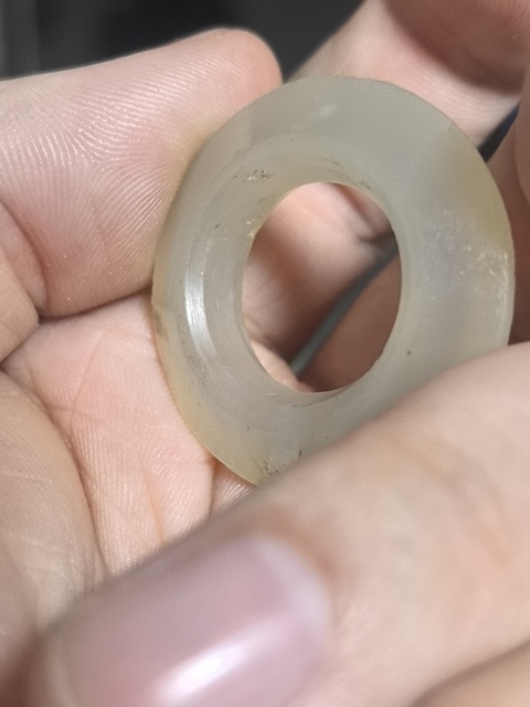 古玩玉器瑪瑙環真品鑒賞圖