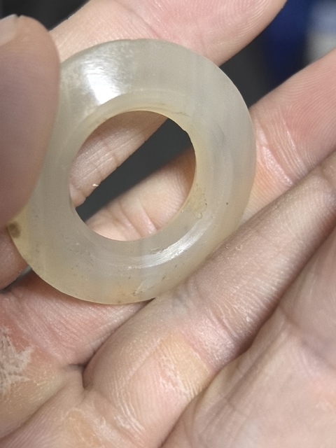 古玩玉器瑪瑙環真品鑒賞圖