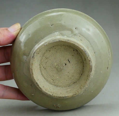 古玩陶瓷龍泉青瓷托盤真品鑒賞圖