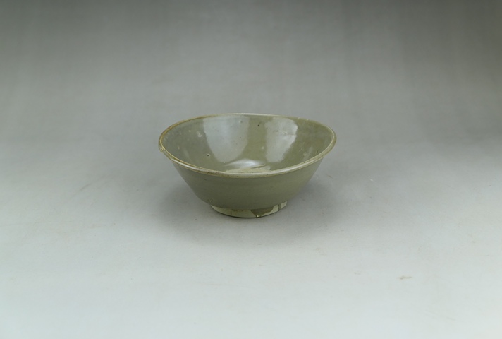 古玩陶瓷明早期.龍泉窯青瓷斗笠碗拍賣,當前價格83元