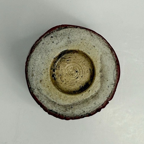 古玩陶瓷民國仿郎紅釉梅瓶真品鑒賞圖