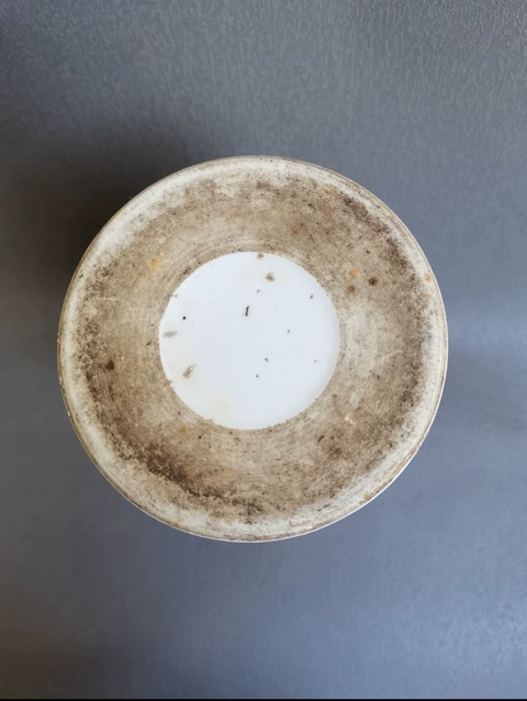 古玩陶瓷粉彩東方朔偷桃帽筒真品鑒賞圖