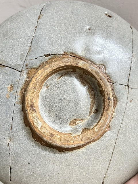 古玩陶瓷鈞窯月白釉盤真品鑒賞圖