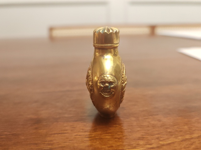 古玩雜項光緒款銅鼻煙壺真品鑒賞圖