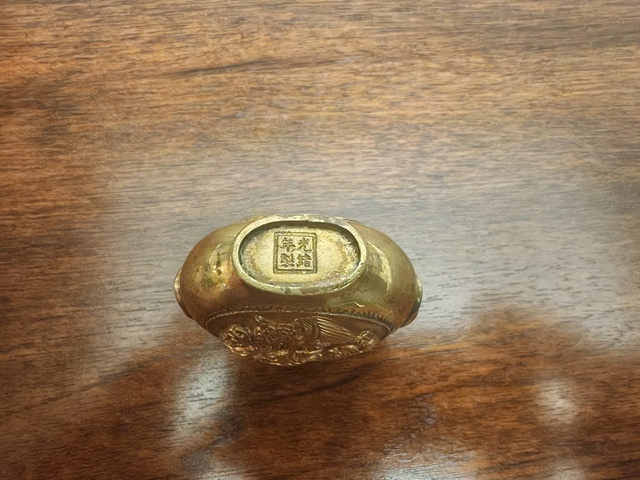 古玩雜項光緒款銅鼻煙壺真品鑒賞圖