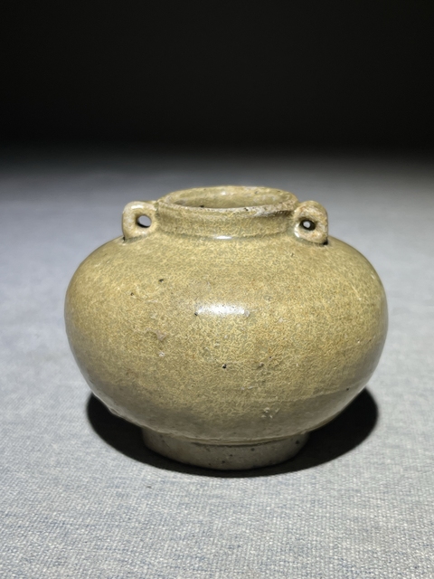 古玩陶瓷龍泉青瓷雙系罐真品鑒賞圖
