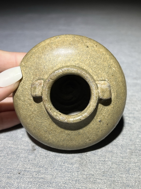 古玩陶瓷龍泉青瓷雙系罐真品鑒賞圖