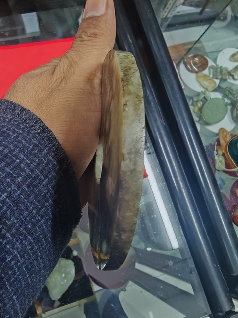 古玩玉器仿古做舊玉玦型件真品鑒賞圖