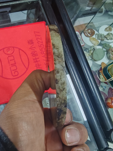 古玩玉器仿古做舊玉玦型件真品鑒賞圖
