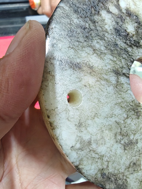 古玩玉器仿古做舊玉玦型件真品鑒賞圖