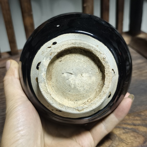 古玩陶瓷黑釉壺真品鑒賞圖