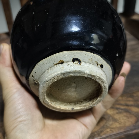 古玩陶瓷黑釉壺真品鑒賞圖