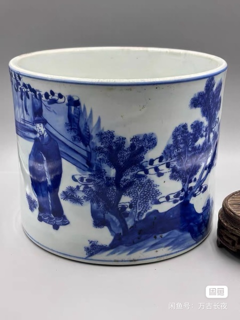 古玩陶瓷【共創活動】青花筆筒真品鑒賞圖