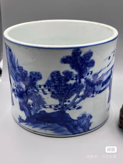 古玩陶瓷【共創活動】青花筆筒真品鑒賞圖