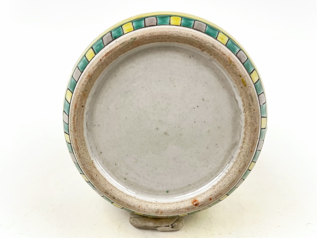 古玩陶瓷清末民初·五彩嬰戲圖罐真品鑒賞圖