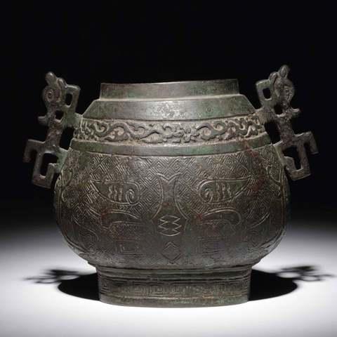 古玩銅器銅尊真品鑒賞圖