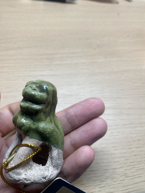 古玩陶瓷五代十國(guó)·綠釉獅子真品鑒賞圖