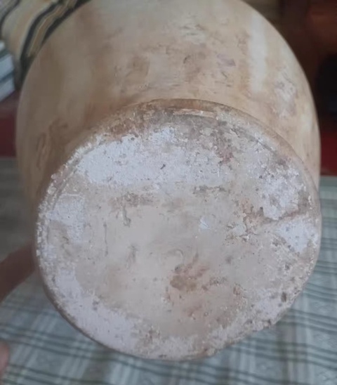 古玩陶瓷圖片模糊 雙龍尊初看老真品鑒賞圖