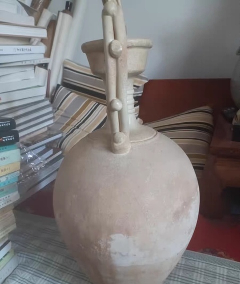 古玩陶瓷圖片模糊 雙龍尊初看老真品鑒賞圖