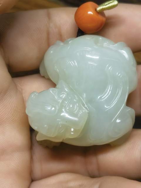 古玩玉器瑞獸真品鑒賞圖