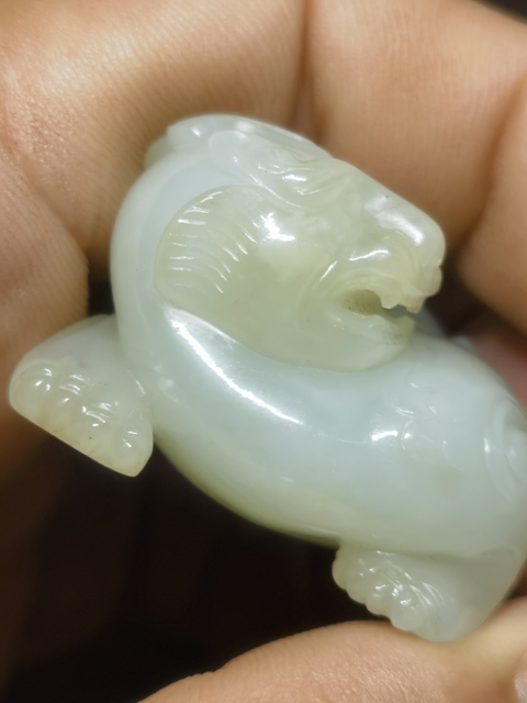 古玩玉器瑞獸真品鑒賞圖