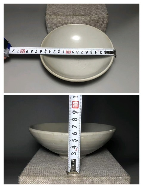 古玩陶瓷【元代】卵白釉大碗【釉色可以和鈞瓷媲美】拍賣,當前價格0元