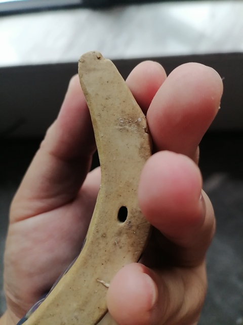 古玩陶瓷霽藍釉印花五指筆山真品鑒賞圖