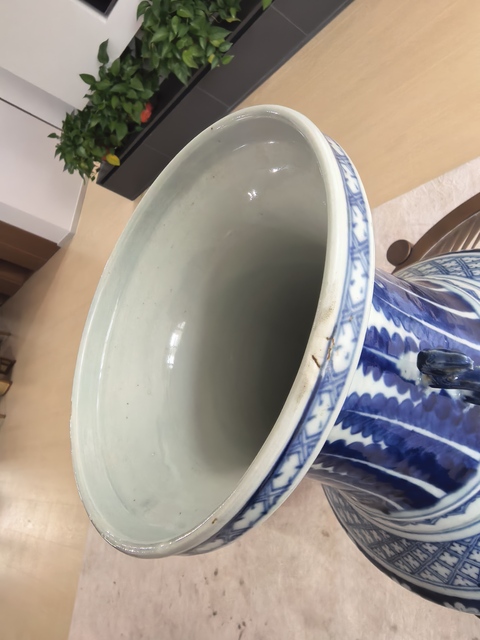 古玩陶瓷青花雙耳瓶真品鑒賞圖