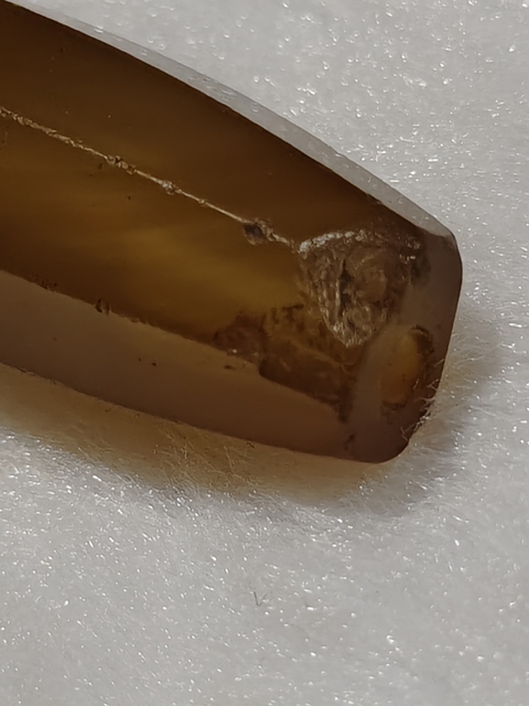 古玩玉器瑪瑙切面珠真品鑒賞圖