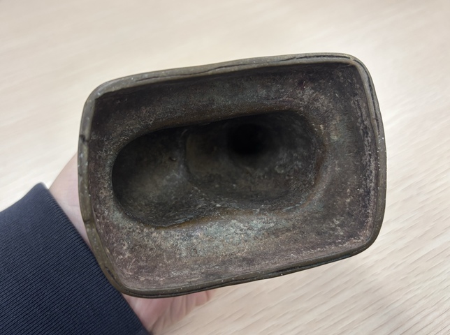 古玩銅器尼泊爾銅臥牛真品鑒賞圖
