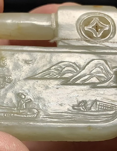 古玩雜項玉鎖真品鑒賞圖