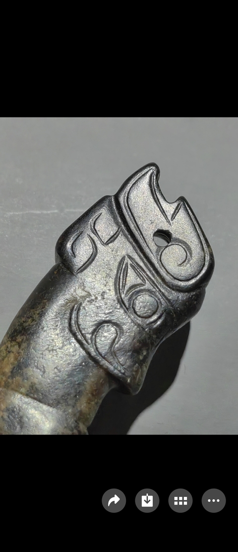 古玩玉器仿古做舊玉觿?wù)嫫疯b賞圖