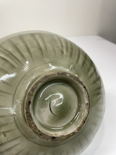古玩陶瓷耀州窯分組牡丹碗真品鑒賞圖
