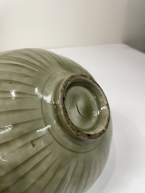古玩陶瓷耀州窯分組牡丹碗真品鑒賞圖