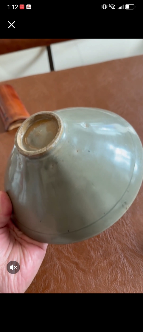 古玩陶瓷耀州窯六出筋碗真品鑒賞圖
