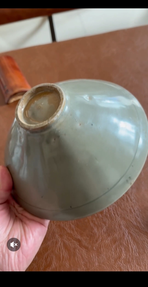 古玩陶瓷耀州窯六出筋碗真品鑒賞圖