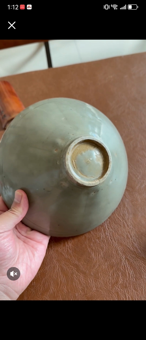 古玩陶瓷耀州窯六出筋碗真品鑒賞圖