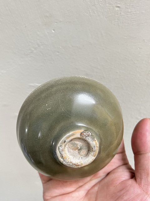古玩陶瓷龍泉青釉茶盞真品鑒賞圖