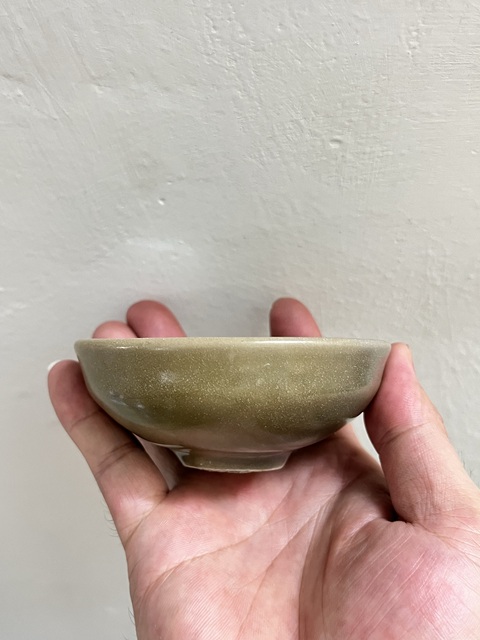 古玩陶瓷龍泉青釉茶盞真品鑒賞圖