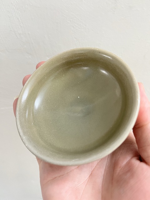 古玩陶瓷龍泉青釉茶盞真品鑒賞圖