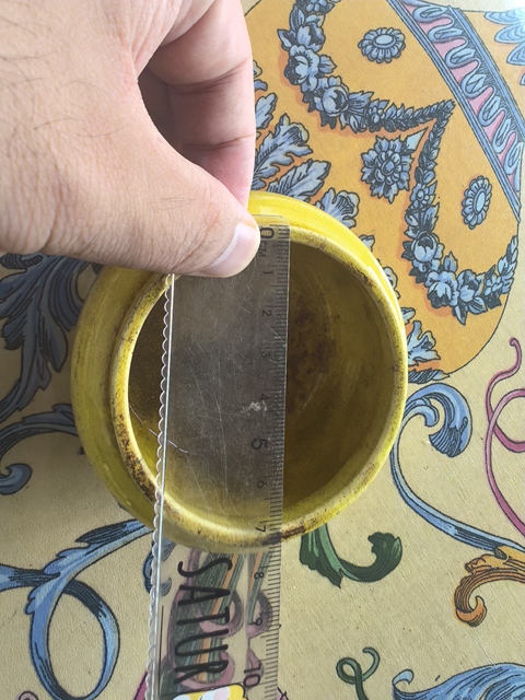 古玩陶瓷黃釉香爐真品鑒賞圖